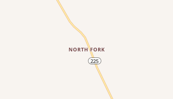 North Fork, Nevada map