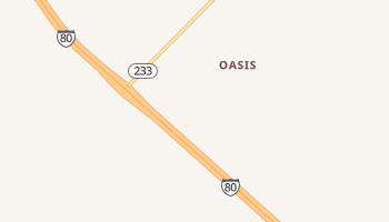 Oasis, Nevada map