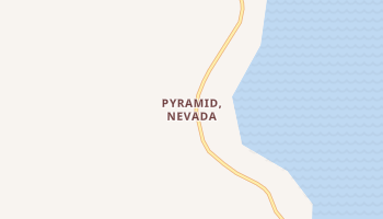 Pyramid, Nevada map