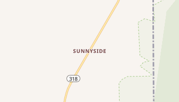 Sunnyside, Nevada map