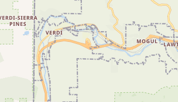 Verdi, Nevada map