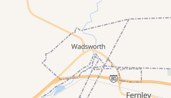Wadsworth, Nevada map
