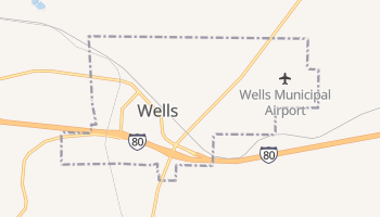 Wells, Nevada map