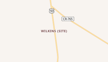 Wilkins, Nevada map