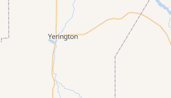 Yerington, Nevada map