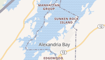 Alexandria Bay, New York map