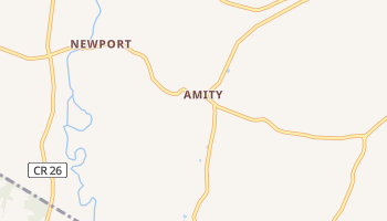 Amity, New York map