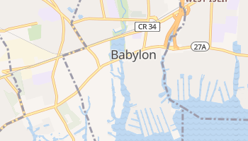 Babylon, New York map