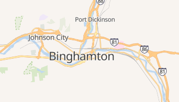 Binghamton, New York map