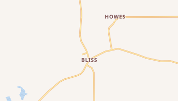 Bliss, New York map