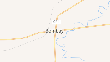 Bombay, New York map