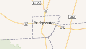 Bridgewater, New York map