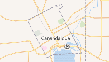 Canandaigua, New York map
