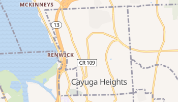 Cayuga Heights, New York map