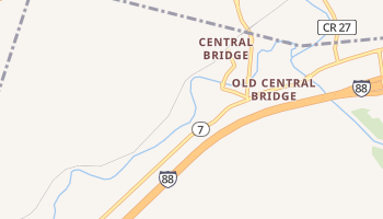 Central Bridge, New York map