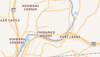 Chenango Bridge, New York map