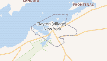 Clayton, New York map