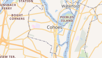 Cohoes, New York map