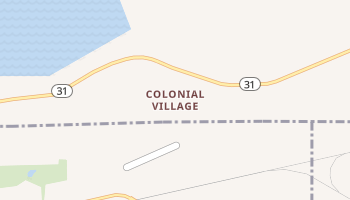 Colonial Village, New York map