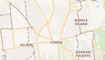 Coram, New York map