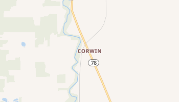 Corwin, New York map