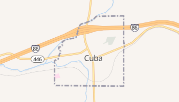 Cuba, New York map