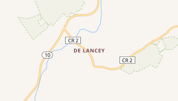 De Lancey, New York map