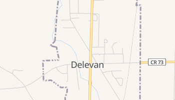 Delevan, New York map