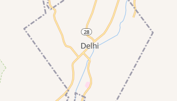 Delhi, New York map