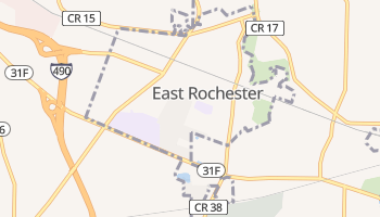 East Rochester, New York map