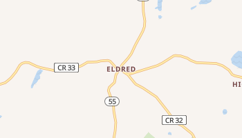 Eldred, New York map