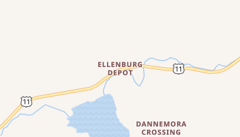 Ellenburg Depot, New York map