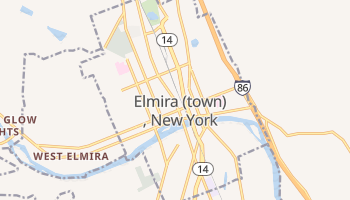 Elmira, New York map