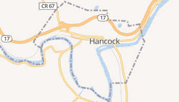 Hancock, New York map