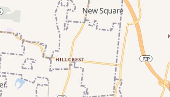 Hillcrest, New York map