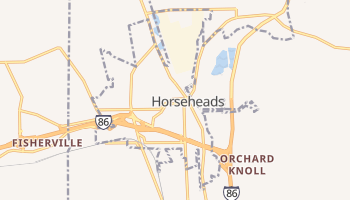 Horseheads, New York map
