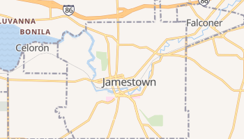 Jamestown, New York map
