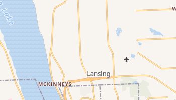 Lansing, New York map