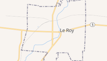 Le Roy, New York map