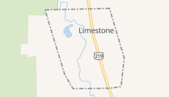 Limestone, New York map