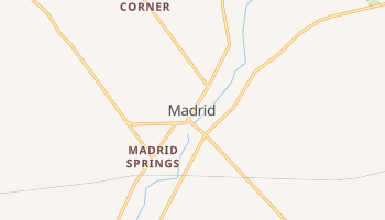 Madrid, New York map