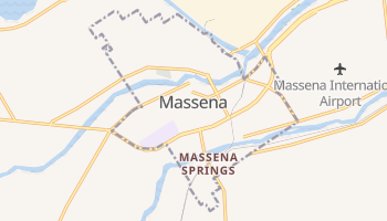 Massena, New York map