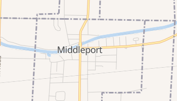Middleport, New York map