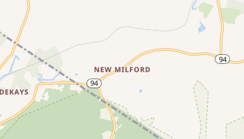 New Milford, New York map