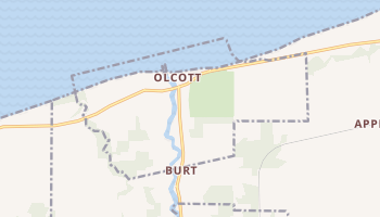 Olcott, New York map