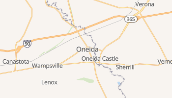 Oneida, New York map