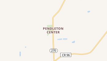 Pendleton Center, New York map
