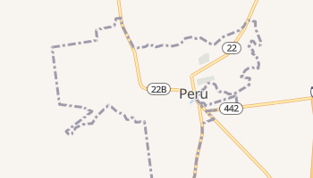 Peru, New York map