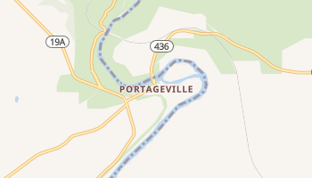Portageville, New York map