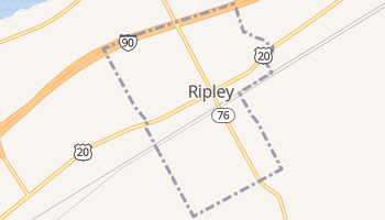 Ripley, New York map